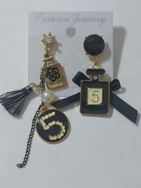Fun Number 5 earrings